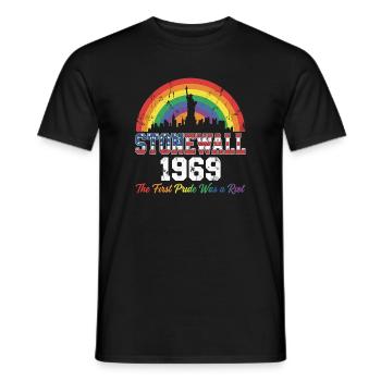 Pride Month LGBT – Stonewall 1969 - Männer T-Shirt - Schwarz - Vorne - AI Model Male 178 light (178cm)
