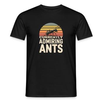 Bewundere Ameisen | Ameisen Humor - Männer T-Shirt - Schwarz - Vorne - AI Model Male 178 light (178cm)