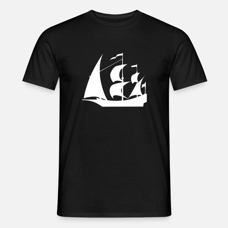 Segeln - Männer T-Shirt - Schwarz