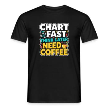 Night Shift Nurse, Tired - Men's T-Shirt - black - Front - AI Model Male 178 light (178cm)