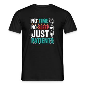 Nachtschicht-krankenschwester, Müde - Männer T-Shirt - Schwarz - Vorne - AI Model Male 178 light (178cm)