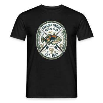 Humuhumunukunukuapua'a Triggerfish Hawaii - Men's T-Shirt - black - Front - AI Model Male 178 light (178cm)