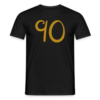 90 - T-shirt homme - noir - Devant - AI Model Male 178 light (178cm)