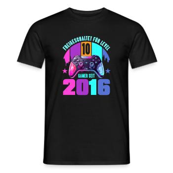 10. Geburtstag Junge Mädchen - Männer T-Shirt - Schwarz - Vorne - AI Model Male 178 light (178cm)