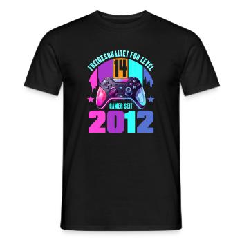 14. Geburtstag Junge Mädchen - Männer T-Shirt - Schwarz - Vorne - AI Model Male 178 light (178cm)