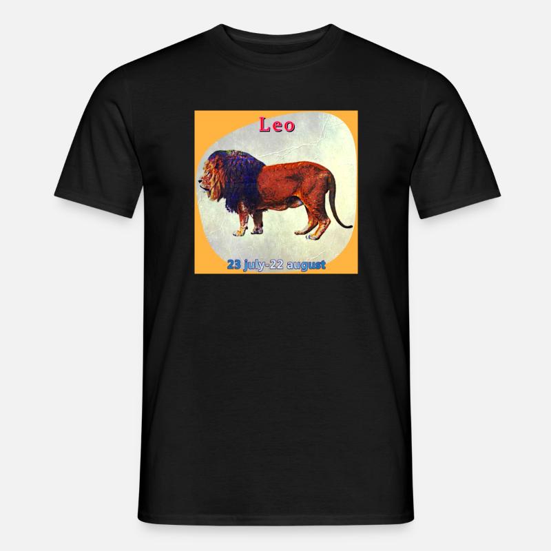 Löwe - Männer T-Shirt - Schwarz