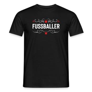 Fussballer Fussball Spieler - Männer T-Shirt - Schwarz - Vorne - AI Model Male 178 light (178cm)