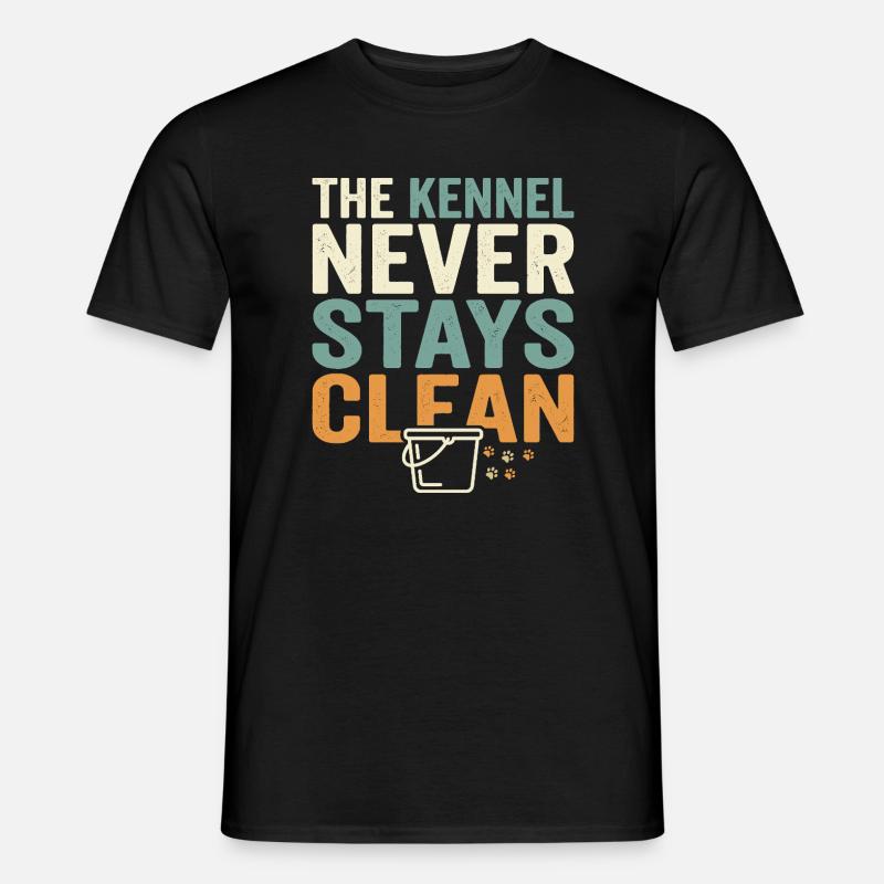 Zwingertechniker, Zwingerassistent, Tierpflege - Männer T-Shirt - Schwarz