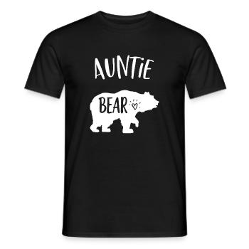 Silhouette de Tante Ours - T-shirt homme - noir - Devant - AI Model Male 178 light (178cm)