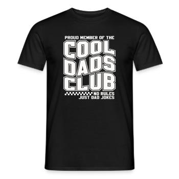 Club des papas cool - Cadeau de la fête des pères des papas - T-shirt homme - noir - Devant - AI Model Male 178 light (178cm)