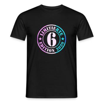 6th Birthday Boy Girl - Men's T-Shirt - black - Front - AI Model Male 178 light (178cm)