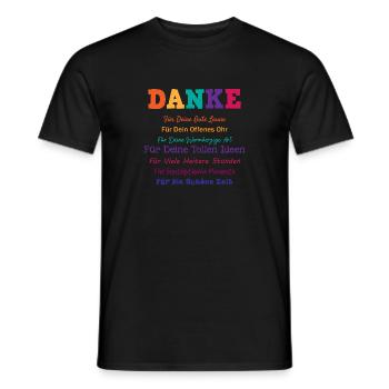 Besten Freund Kollegen Spruch Dankeschön Geschenk - Männer T-Shirt - Schwarz - Vorne - AI Model Male 178 light (178cm)