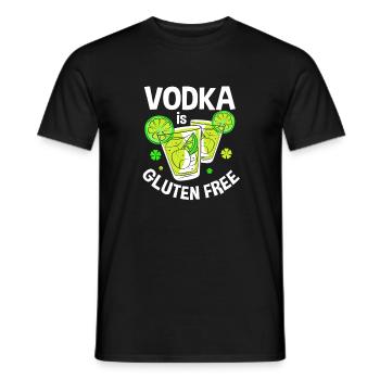 gluten-free - Men's T-Shirt - black - Front - AI Model Male 178 light (178cm)