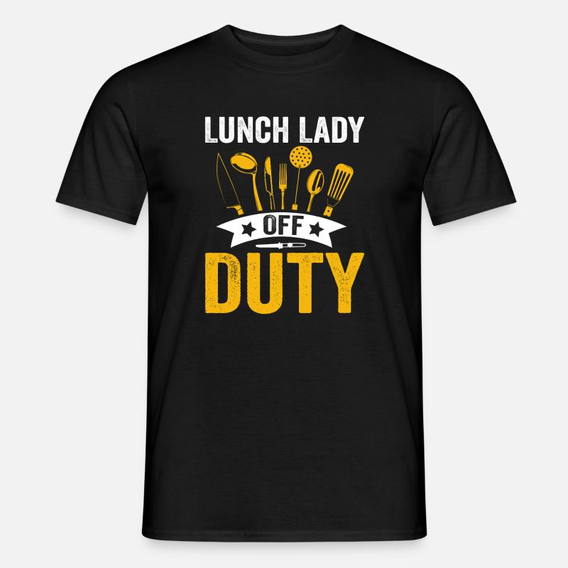 Lunch Lady Duty Küchenheldin - Männer T-Shirt - Schwarz