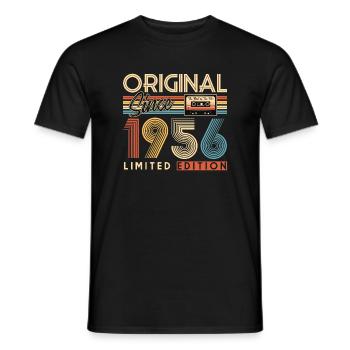 70e anniversaire, 70 ans - T-shirt homme - noir - Devant - AI Model Male 178 light (178cm)