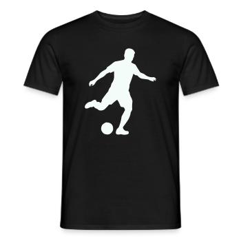 Football Sport Silhouette - Men's T-Shirt - black - Front - AI Model Male 178 light (178cm)