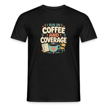 Head of the daycare center, head of the preschool - Men's T-Shirt - black - Front - AI Model Male 178 light (178cm)