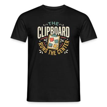 Head of the daycare center, head of the preschool - Men's T-Shirt - black - Front - AI Model Male 178 light (178cm)