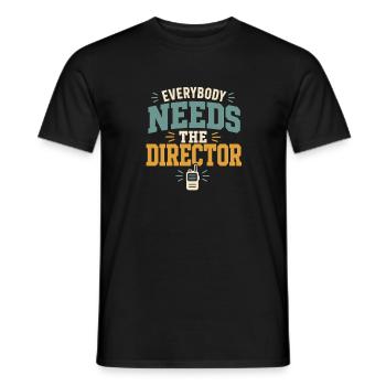 Head of the daycare center, head of the preschool - Men's T-Shirt - black - Front - AI Model Male 178 light (178cm)