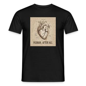 Human After - Männer T-Shirt - Schwarz - Vorne - AI Model Male 178 light (178cm)