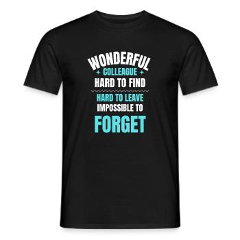 Un merveilleux cadeau de collègue - T-shirt homme - noir - Devant - AI Model Male 178 light (178cm)