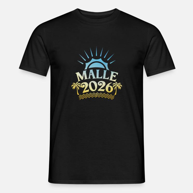 Malle 2026 Multicoloured - Men's T-Shirt - black