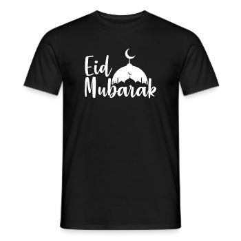 Eid Mubarak  - Men's T-Shirt - black - Front - AI Model Male 178 light (178cm)