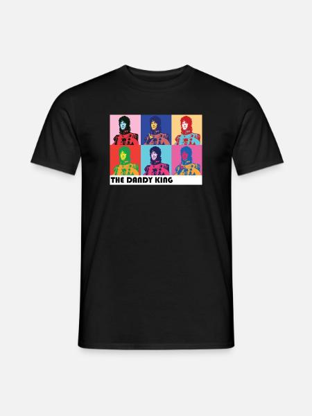 Dandy King Pop-Art-Porträt - Männer T-Shirt - Schwarz