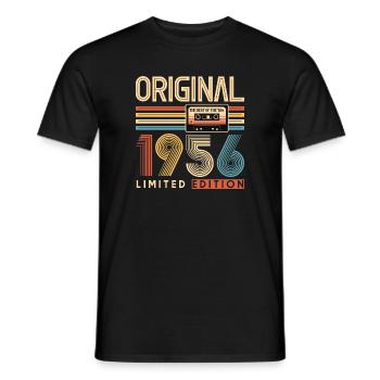 70e anniversaire, 70 ans - T-shirt homme - noir - Devant - AI Model Male 178 light (178cm)