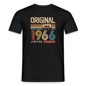 60e anniversaire, 60 ans - T-shirt homme - noir - Devant - AI Model Male 178 light (178cm)