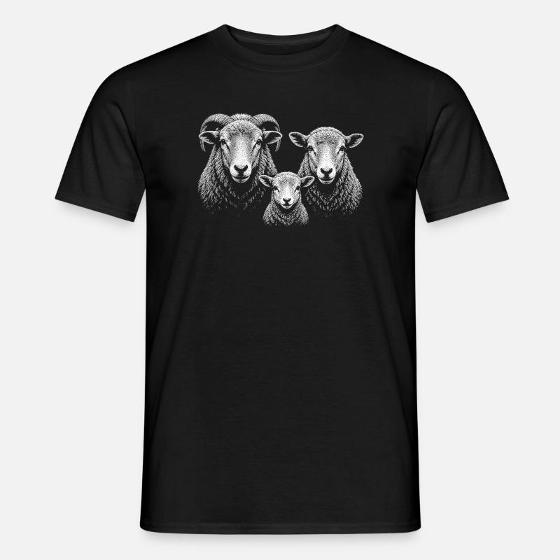 sheep - Men’s T-shirt - black
