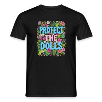 LGBTQ Pride Month - Protect the Dolls - Men's T-Shirt - black - Front - AI Model Male 178 light (178cm)