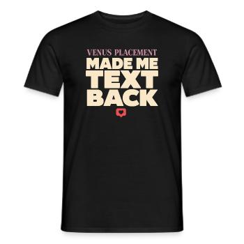 Venus sign Venus astrology - Men's T-Shirt - black - Front - AI Model Male 178 light (178cm)