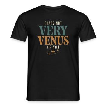 Venus sign Venus astrology - Men's T-Shirt - black - Front - AI Model Male 178 light (178cm)