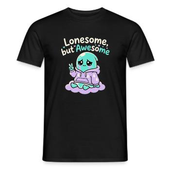Lonesome Ghost - Men's T-Shirt - black - Front - AI Model Male 178 light (178cm)