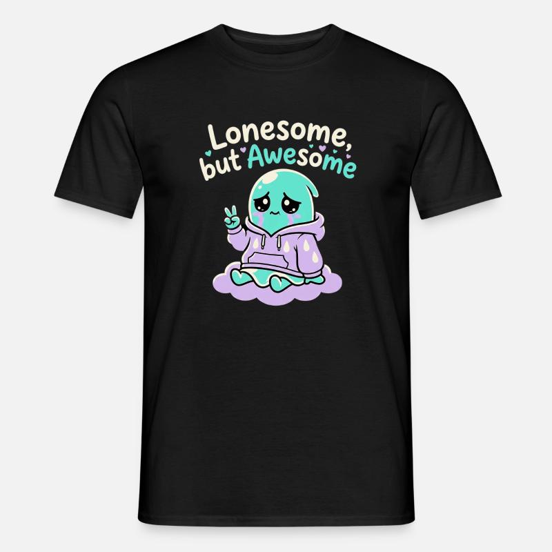 Lonesome Ghost - Männer T-Shirt - Schwarz