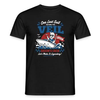 Llama Not Drama Party Saying - Men's T-Shirt - black - Front - AI Model Male 178 light (178cm)