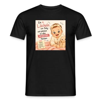 Babylächeln: Vergessen Meistens - Männer T-Shirt - Schwarz - Vorne - AI Model Male 178 light (178cm)