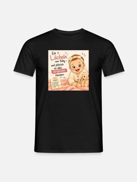Babylächeln: Vergessen Meistens - Männer T-Shirt - Schwarz