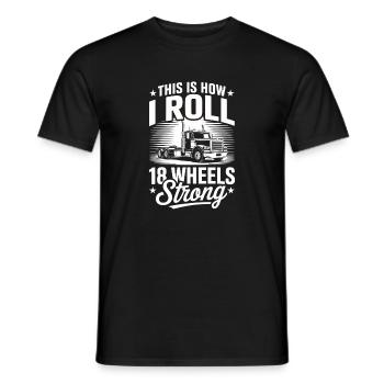 Funny Truck Driver Gift Truck Driving - Men's T-Shirt - black - Front - AI Model Male 178 light (178cm)