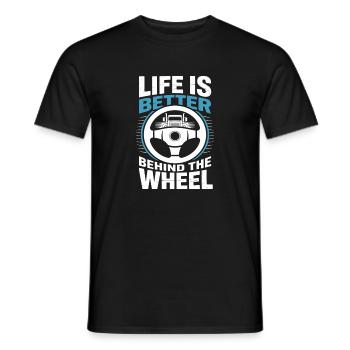 Conception de camionneurs pour camionneur camion - T-shirt homme - noir - Devant - AI Model Male 178 light (178cm)