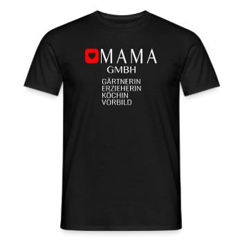 Mama GmbH Spruch Geschenkidee - Männer T-Shirt - Schwarz - Vorne - AI Model Male 178 light (178cm)