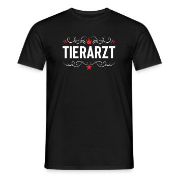 Tierarzt Beruf - Männer T-Shirt - Schwarz - Vorne - AI Model Male 178 light (178cm)