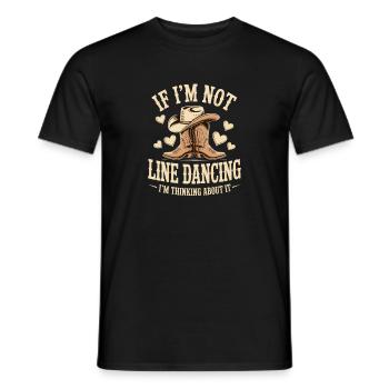 Line Dance Line Dancer Line Dancing Gifts - Men's T-Shirt - black - Front - AI Model Male 178 light (178cm)