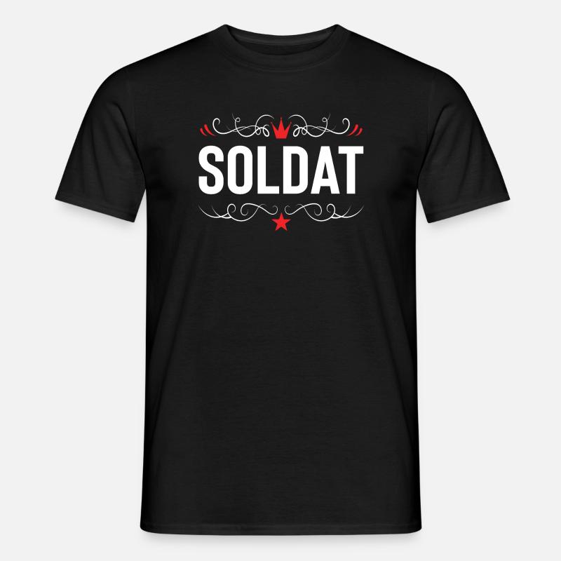 Soldat Beruf - Männer T-Shirt - Schwarz