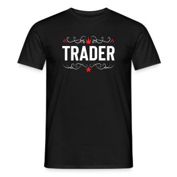 Trader Beruf - Männer T-Shirt - Schwarz - Vorne - AI Model Male 178 light (178cm)