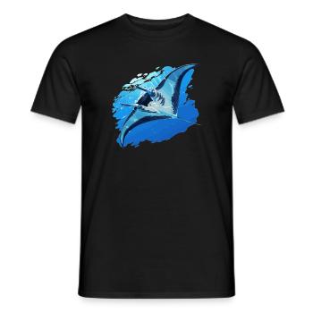 Raies Manta Raies - T-shirt homme - noir - Devant - AI Model Male 178 light (178cm)