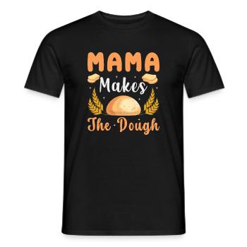 Maman fait cuire la pâte - T-shirt homme - noir - Devant - AI Model Male 178 light (178cm)