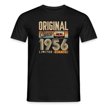 70e anniversaire, 70 ans - T-shirt homme - noir - Devant - AI Model Male 178 light (178cm)