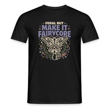 Fairycore Fae Feenwald Pilz Fee Geschenk - Männer T-Shirt - Schwarz - Vorne - AI Model Male 178 light (178cm)